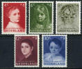 Netherlands B316-20 Mint Never Hinged Semi-Postal Set From 1957 - Unused Stamps