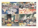 Cp, Marché, Les Marchés Pittoresques De Provence, Mulit-Vues, Voyagée 1994 - Mercati