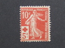 France - Semeuse Croix Rouge 10c+5c Rouge YT N° 147* (neuf Avec Charnière) - Ongebruikt