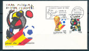 SPAIN 1982 SOCCER WORLD CUP SC# 2280-2281 NICE FDC WITH CACHET AND PMK UA - Briefe U. Dokumente