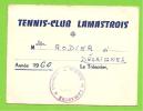 07 - LAMASTRE - Petite Carte Du Tennis-Club Lamastrois 1960 - Lamastre