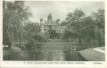 UNITED KINGDOM-ENGLAND-CAMBRIDGE -ST. JOHN'S COLLEGE NEW COURT FROM TRINITY BRIDGE-CIRCULATED-1954 - Cambridge