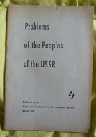 Problems Of The Peoples Of The USSR - Numéro 4 - Europa