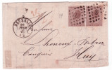 Lettre Affr. N°19 X2 Lpts 60 BRUXELLES/1869. Rare Affranchissement à 60 Cent. En Service Intérieur. - 1865-1866 Linksprofil