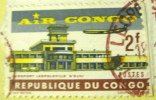 Congo 1963 Airport Air Congo Leopoldville 2f - Used - Autres & Non Classés