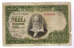 BILLETE DE 1000 PESETAS DE 1951 - USADO - 1000 Peseten