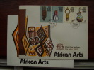 KUT 1975 AFRICA ARTS  Issue 4 Values To 3/-  On ILLUSTRATED OFFICIAL FDC. - Kenya, Ouganda & Tanzanie