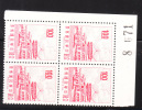 ROC China 1968-75 Sun Yat Sen Building Yangmingshan Blk Of 4 $1 MNH - Unused Stamps