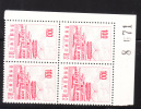 ROC China 1968-75 Sun Yat Sen Building Yangmingshan Blk Of 4 $1 MNH - Ungebraucht