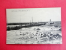 Surf Scene At Port Maitland N.S.   Lighthouse  Ca 1910-----  ----------- Ref   458 - Autres & Non Classés