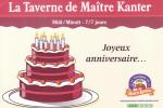 RESTAURANT LA TAVERNE DE MAITRE KANTER Joyeux Anniversaire Gateau - Ristoranti