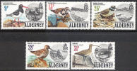 Alderney #13-17 Mint Never Hinged Set Of Birds From 1984 - Alderney