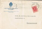 Carta Barcelona 1924. Alfonso XIII.  Caja De Pensiones - Storia Postale