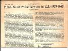 Polen. Naval Postal Services. Extensive Information On 4 Pages. - Filatelie En Postgeschiedenis