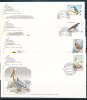 GREECE 1979 FLORA AND FAUNA BIRDS 4 DIF CACHETED BIRDS ON FDC VF UA - Briefe U. Dokumente