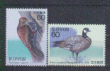 Japon 1983 ** YT 1472-73, Sapheopipo Noguchii, Branta Canadensis Leucopareia. - Picchio & Uccelli Scalatori