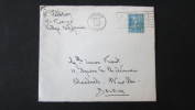 Départ VALEJO CALIFORNIE Dest. Schaerbeek, Square Des Chasseurs Ardennais 1949  Timbre 1 X 5 Cents (M6) - Lettres & Documents