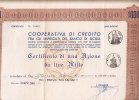BANCO DI SICILIA / Cooperativa Di Credito -1 Azione Da L. 1.000 - Palermo 1949 - Bank & Insurance