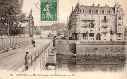 CPA TERRITOIRE DE BELFORT (90)  -   BELFORT  - PONT STRATEGIQUE SUR LA SAVOUREUSE -1914 - - Belfort – Siège De Belfort