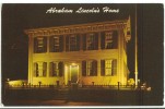 USA, Night Scene, Abraham Lincoln's Home, Springfield Illinois, Unused Postcard [P8378] - Springfield – Illinois