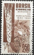 BRAZIL 1960 Cent Of Brazilian Ministry Of Agriculture. - 2cr.50 Ear Of Corn FU - Used Stamps