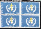 Lesotho 1973 WHO 25th Anniversary Blk Of 4 MNH - WHO