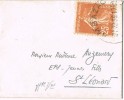 Carta AMBAZAG (Haute Vienne) 1935. Semeuse - Lettres & Documents