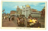 USA, Rolling Chairs On The Boardwalk, Atlantic City, New Jersey, 1950s Unused Postcard [P8410] - Atlantic City