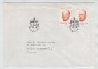 Norway FDC King Olav V 70th Birthsday 2-7-1973 Sent To Denmark - FDC