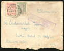 GREECE VOLOS FRANKED CENSORED COVER TO SALONICA 1918 - Cartas & Documentos