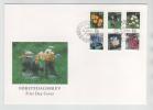 Norway FDC 2-1-1998 FLOWERS Complete Set Of 6 With Cachet - FDC