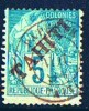 TAHITI   Alphée Dubois 5 Cent Surchargé  «TAHITI»    Yv 10  Oblitéré - Usati