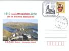 2010 ROMANIA 200 Years Discovery Macquarie Island - ANARE Station View, Special Cancel  Stationery Entier Cover - Eilanden