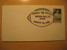 USA Green Bay 1988 Cancel Cover American Football Cup Soccer Futbol Americano Super Bowl - Coppa America