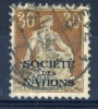 C580. Schweiz 1922.The League Of Nations. Michel 6. Cancelled(o) - Service