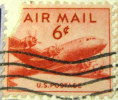 United States 1949 Air Mail Plane 6c - Used - Oblitérés