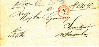 Poland Prephilatelic Cover/full Letter WLOCLAWEK 1843 In Red Boxed IR - ...-1860 Voorfilatelie