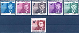 CONGO..1964..Michel # 207-212...MLH. - Nuevas/fijasellos