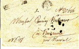 Poland Prephilatelic Cover WLOCLAWEK 1858 In Black, Boxed IR - ...-1860 Préphilatélie