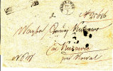 Poland Prephilatelic Cover WLOCLAWEK 1858 In Black, Boxed IR - ...-1860 Prefilatelia