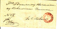 POLAND  Prephilatelic Cover/full Letter WLOCLAWEK 1865 In Red Russian/polish - ...-1860 Prefilatelia