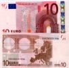 EURONOTES BANCONOTA BILLET DA 10 EURO X GERMANIA E004G5 FDS UNC - 10 Euro