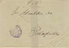 Carta S.N. Barcelona 1887. Franquicia Gobierno Civil - Briefe U. Dokumente