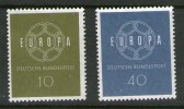 ALLEMAGNE 1959 EUROPA  YVERT  N°193/94 NEUF MNH** - 1959