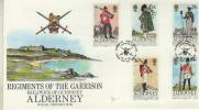 FDC ALDERNEY  COSTUMES MILIYZITES  1985  N * YVERT  23/7 - Alderney