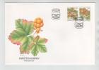 Norway FDC 22-2-1996 Wild Berries In Pair From Booklet With Nice Cachet - FDC