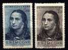 CS 1950 Mi 620-1 ** Yt 538-539, Nemcova Writer - Unused Stamps