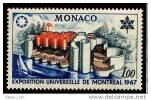 MONACO 1967 Expo 67 Montreal World Fair Exposition  PERF  MNH - 1967 – Montréal (Canada)