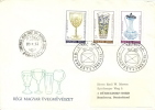 Hungary 1980 FDC Ancient Hungarian Art Of Glasses (complete Set And Souvenir Sheet On Two Covers) - Glas & Brandglas
