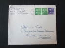 Départ CHICO CALIFORNIE Dest. Schaerbeek, Square Des Chasseurs Ardennais 1948 Timbre 1 X 3 Et 2 X 1 Cents Airmail (M6) - Lettres & Documents